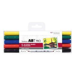 Marker alc ABT PRO Dual Brush 5P-1 basic colours
