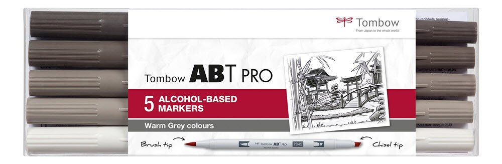 Marker alc ABT PRO Dual Brush 5P-3 warm grey col