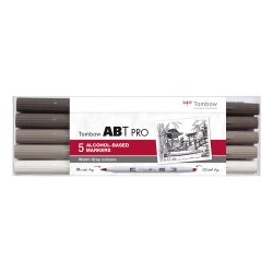 Marker alc ABT PRO Dual Brush 5P-3 warm grey col