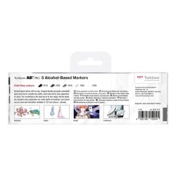 Marker alc ABT PRO Dual Brush 5P-4 cold grey col