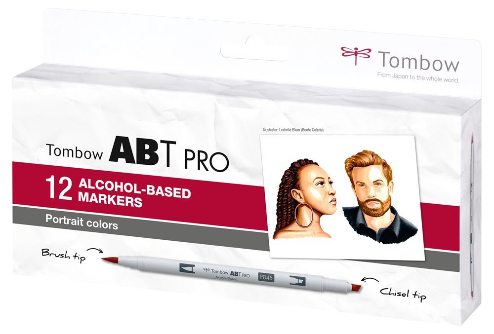 Marker alcohol ABT PRO Dual Brush 12P-6 Portrait