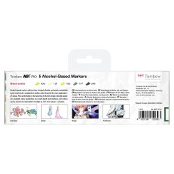 Marker alcohol ABT PRO Dual Brush 5P-5 Green  (5)
