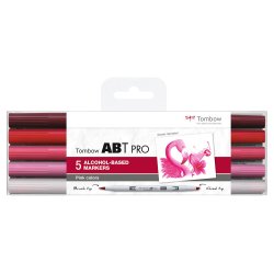 Marker alcohol ABT PRO Dual Brush 5P-5 Pink  (5)