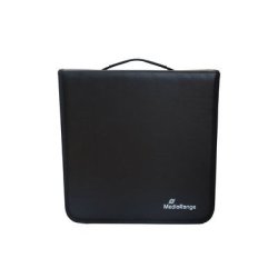 MediaRange Media storage wallet 200 discs Black
