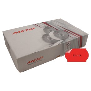 Meto etiket aftag 32x19 rd (30rl/1000)