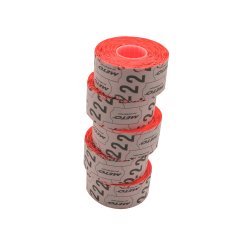 Meto etiket perm 32x19mm rd (5rl/1000)