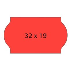 Meto etiket perm 32x19mm rd (5rl/1000)