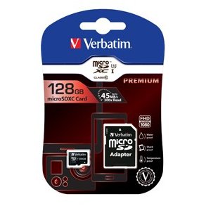 Micro SDXC Card 128GB Class 10 with adaptor