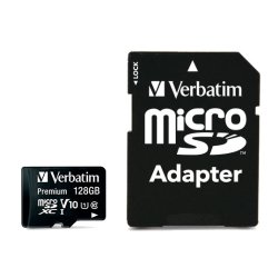 Micro SDXC Card 128GB Class 10 with adaptor
