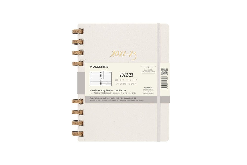 Moleskine Studiekalender 22/23 Akademi XL LysNatur