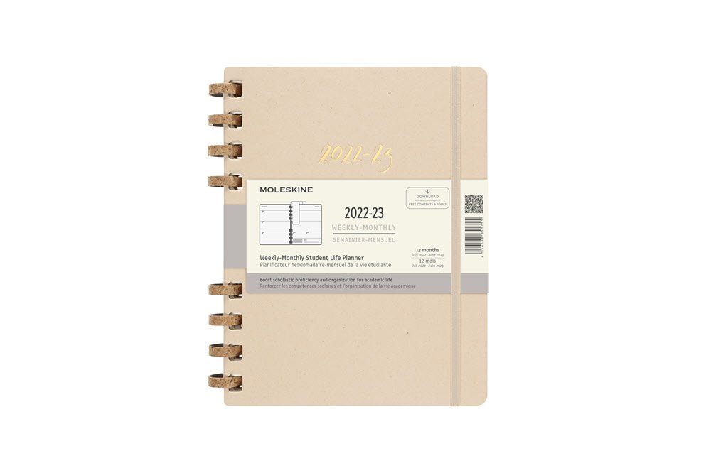 Moleskine Studiekalender 22/23 Akademi XL Sand