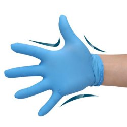 Nitrilhandsker pudderfri, Medium (100 stk)