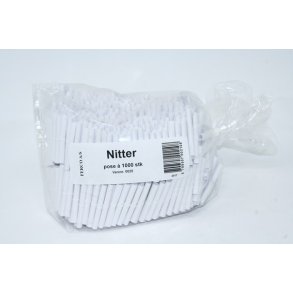 Nitter i pose 1000 stk hvid