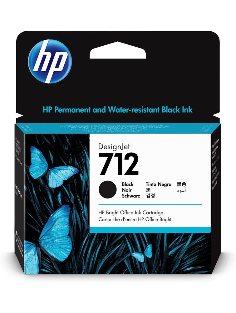 No712 80ml Black DesignJet Ink Cartridge