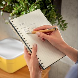 Notesblok Cosy spiral L kva 80 ark 100g gr