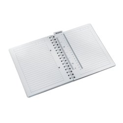 Notesblok WOW PP A5 m/hul lin 80ark sort