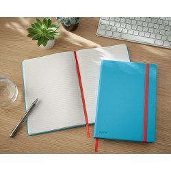 Notesbog Cosy HC L lin 80 ark 100g bl