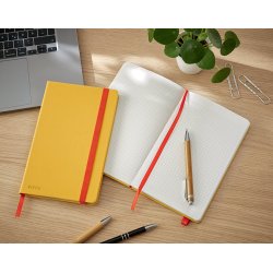 Notesbog Cosy HC M kva 80 ark 100g gul