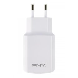 PNY Dual Wall Charger, White