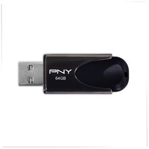 PNY USB-ngle 2.0 64GB Sort