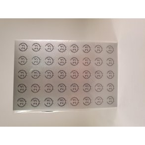 Stickers 25rs Slvbryllup 40stk