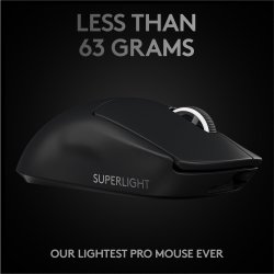 PRO X SUPERLIGHT Wireless Gaming Mouse, Black