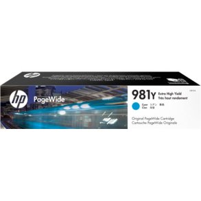 PageWide no981Y cyan ink cartridge