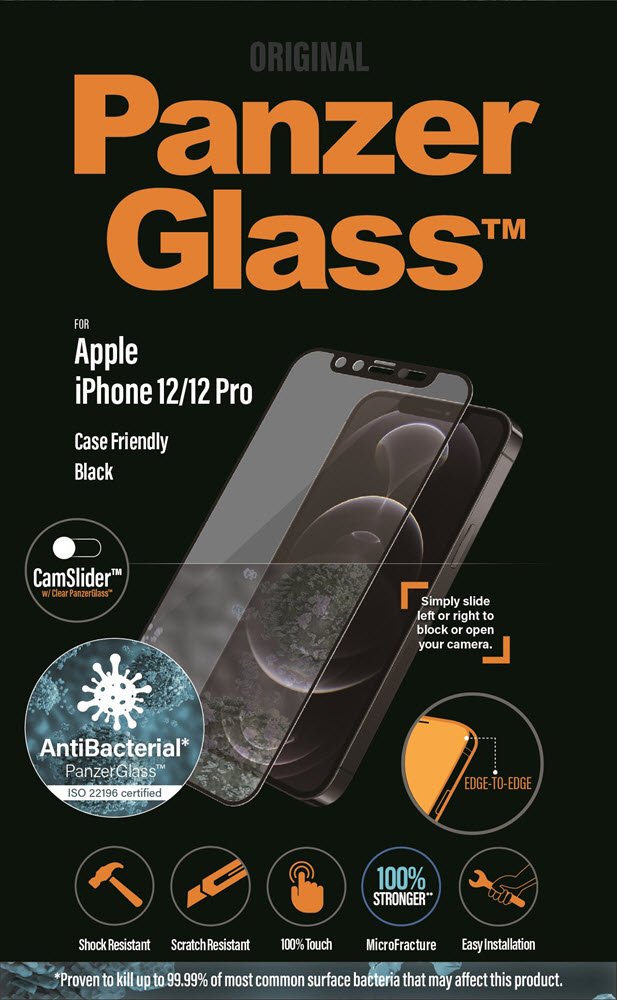 PanzerGlass iPhone 12/12 Pro CamSlider AB Black