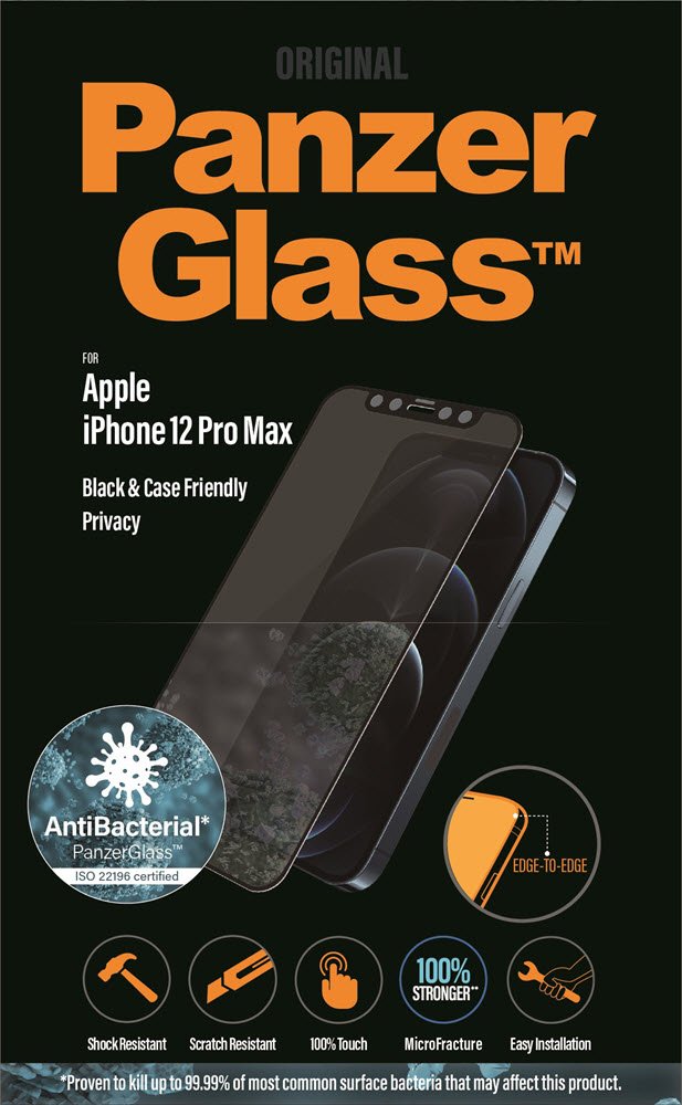 PanzerGlass iPhone 12 Pro Max Privacy Black (AB)