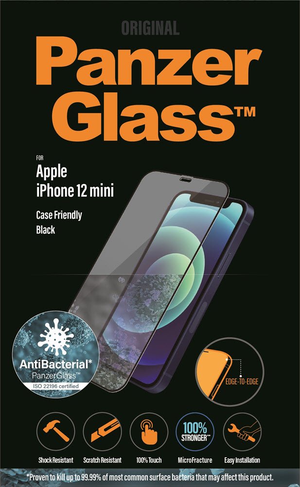 PanzerGlass iPhone 12 mini (CF), Black (AB)