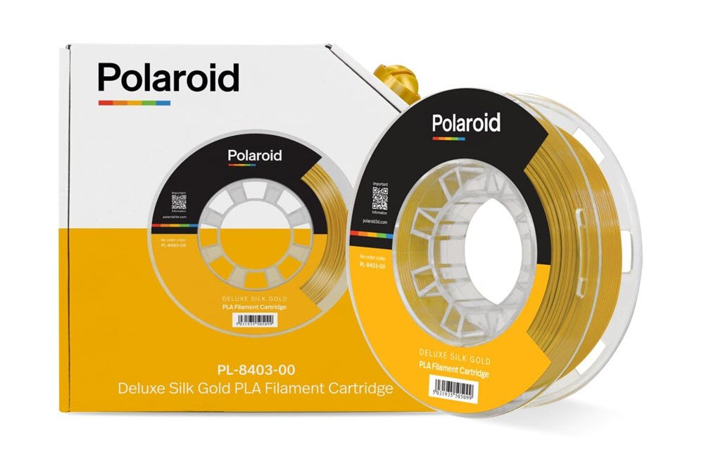 Polaroid 250g Deluxe Silk PLA Filament Gold