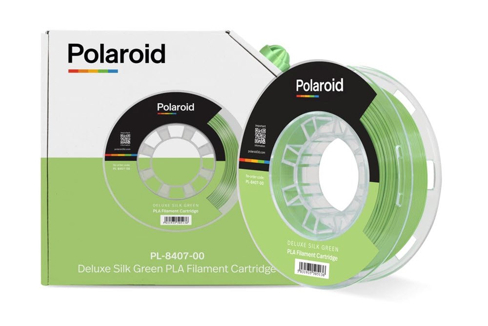 Polaroid 250g Deluxe Silk PLA Filament Green