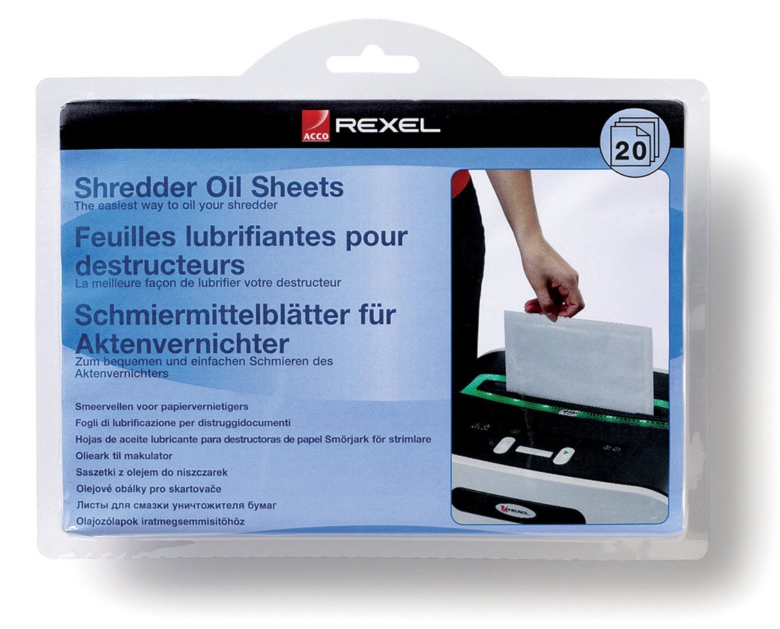 Rexel shredder oil sheets (20)