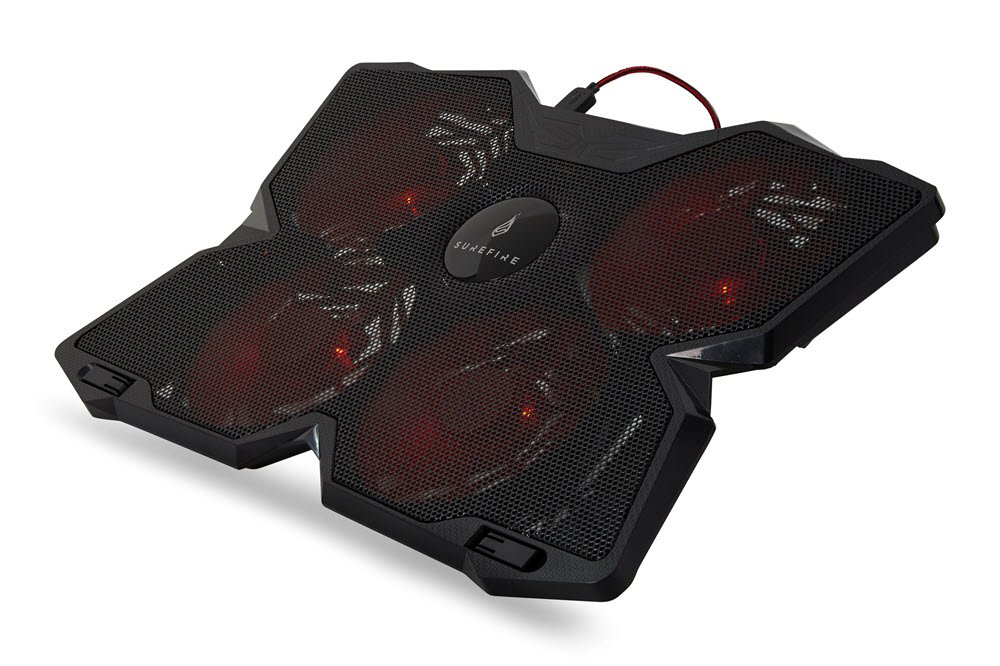 SUREFIRE Bora Gaming Laptop Cooling Pad, Red