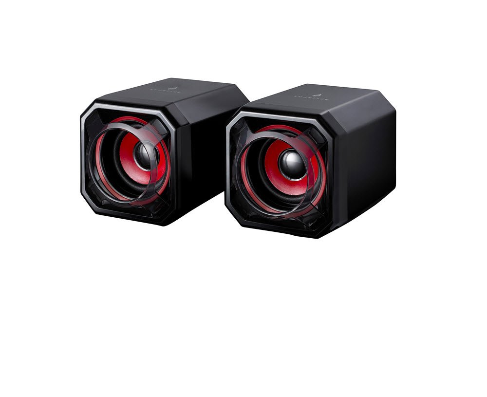 SUREFIRE Gator Eye Gaming Speakers, Red