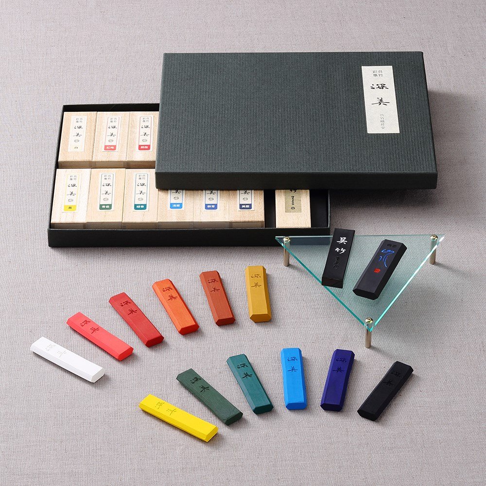 Saiboku Shimbi 14 Ink stick set