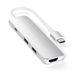 Satechi Slim Aluminum Type-C Multi-Port Adapter 4K