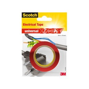 Scotch elektriker tape 15mmx10m rd