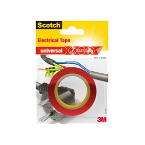 Scotch elektriker tape 15mmx10m rd