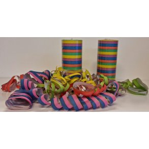 Serpentiner Mega Tofarvet 1,5 cm bred