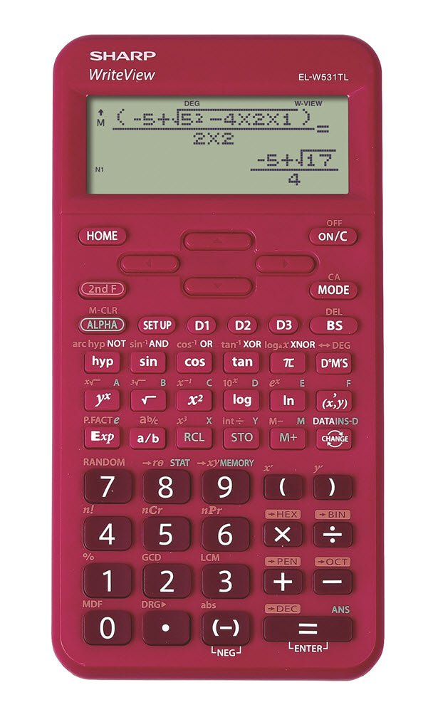 Sharp scientific calculator EL-W531TL pink