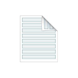 Skolehfte 17x21 24 linjer 32 blade gr
