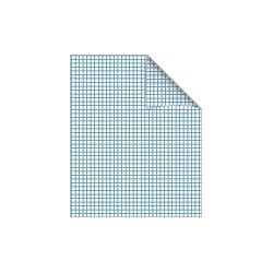 Skolehfte 17x21 kvadreret 5x5 32 blade grsgrn