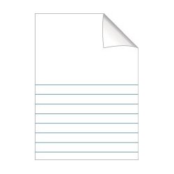 Skolehfte A4 8 linjer 40 blade stvgrn