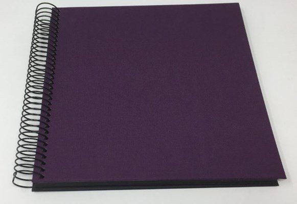 Spiralalbum 21X20 CM Aubergine 40 sider