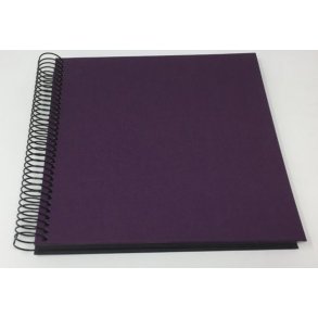 Spiralalbum 21X20 CM Aubergine 40 sider