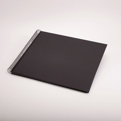 Spiralalbum 35x30 Cm Sort 40 sorte sider