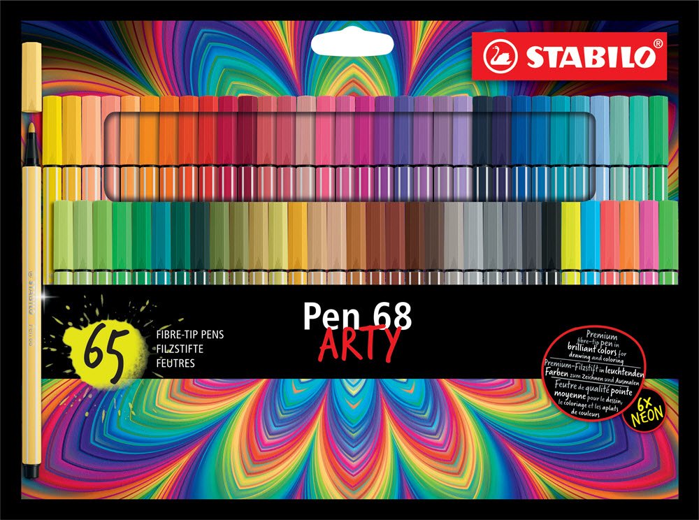 Stabilo Pen 68 Arty 65stk