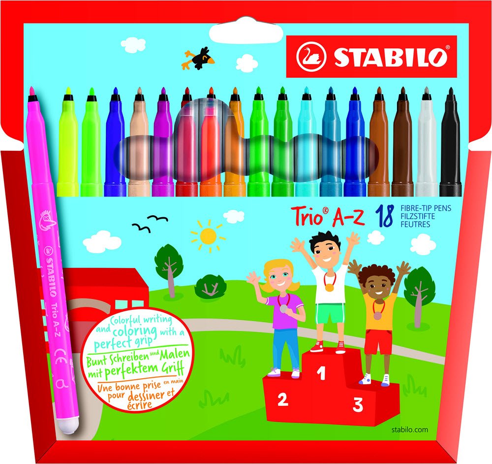 Stabilo Trio Filtpen 18 stk