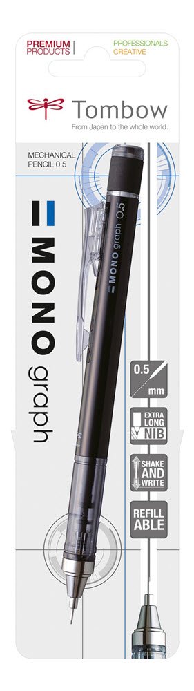 Stiftblyant Tombow MONO graph 0.5 svart blister